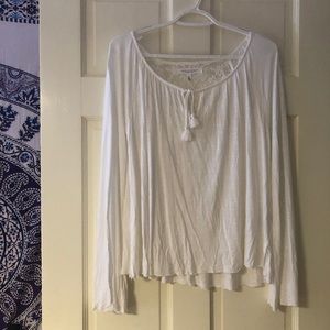 Aeropostale Bohemian White Lace Top